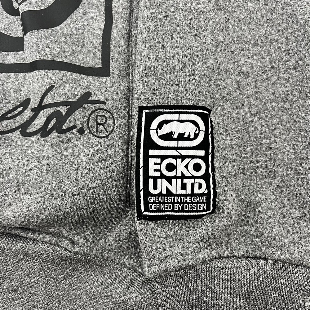 Ecko Unlimited Mens Size S Pullover Hoodie‎ Heather Gray Long Sleeve Pockets - Picture 2 of 10